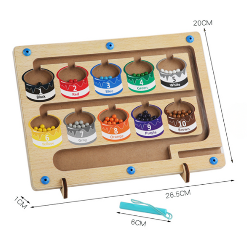 MagniLaby™ - Labirinto Magnetico “Colori & Numeri”