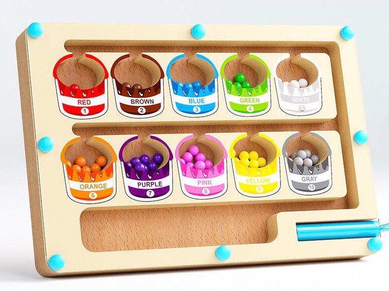 MagniLaby™ - Labirinto Magnetico “Colori & Numeri”